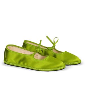 Vibi Venezia Bailarinas Brigitte Con Detalle De Lazo - Verde