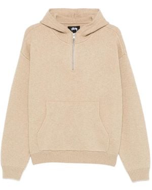 Stussy Hoodie mit Reißverschluss - Natur