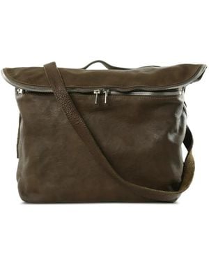 Guidi M10 Zip-Fastening Messenger Bag - Brown