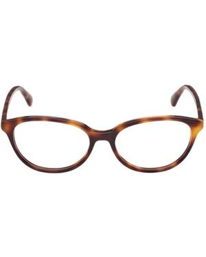 Max Mara Eyewear Bril Met Schildpadschild-Design - Bruin