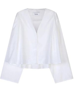 Stylein Jaylene V-Neck Blouse - White