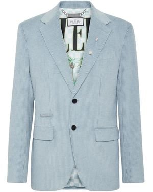 Philipp Plein Single-Breasted Blazer - Blue