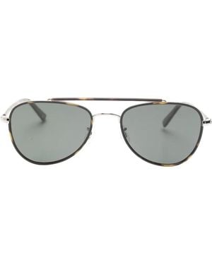 Oliver Peoples Sacoye Pilot-Frame Sunglasses - Grey