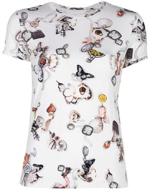 L'Agence Ressi Butterfly-Print T-Shirt - White