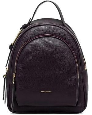 Coccinelle ジップ バックパック - ブルー