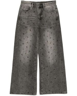 JNBY Bead-Embellished Jeans - Gray