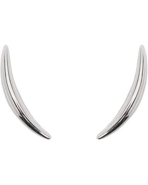 Shaun Leane Quill Stud Earrings - White