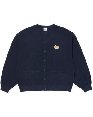Woolrich Cárdigan Con Cuello Redondo - Azul