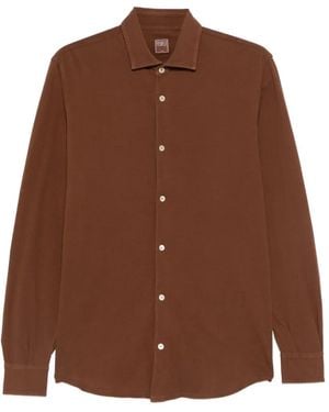 Fedeli Buttoned Shirt - Brown