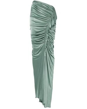Atlein Asymmetrische Maxi-Rok - Groen