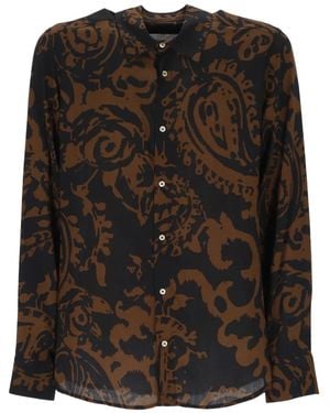 Officina 36 Paisley Shirt - Black