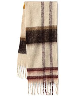 Barbour Isla Tartan Boucle Scarf - Natural