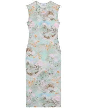 Off-White c/o Virgil Abloh Storytelling Kleid Mit Print - Weiß