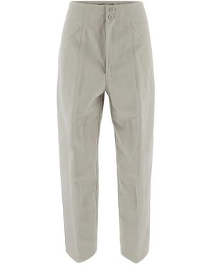 Gentry Portofino Hose Mit Dekorativer Naht - Grau