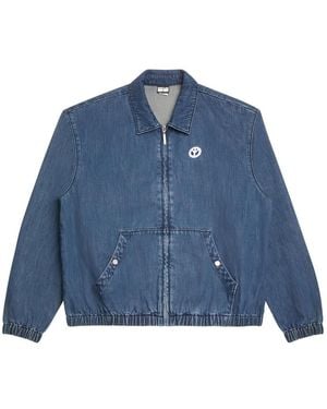 Babylon LA Giacca Con Zip E Logo - Blu