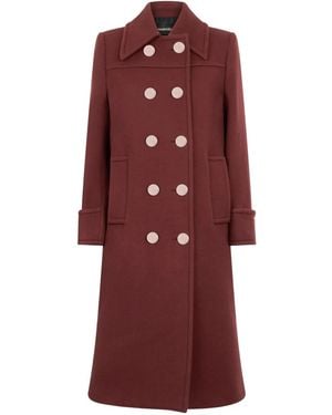 Roberto Cavalli Wollen Jas Met Dubbele Rij Knopen - Rood