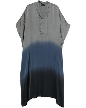 Yavi Ombré-Kleid mit V-Ausschnitt - Grau