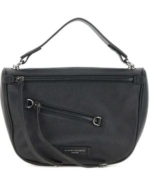 Gianni Chiarini レザー トートバッグ - ブラック