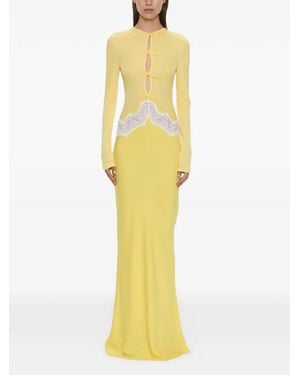 Christopher Esber Open Twist Maxi Dress - Yellow