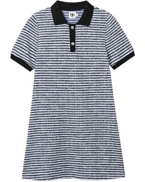 B+ AB Vestido Con Cuello De Polo - Azul