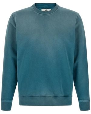Riviera Délavé-Effect Cotton Sweatshirt - Blue