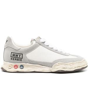 Maison Mihara Yasuhiro Herbie Distressed-Effect Trainers - White