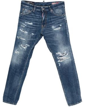 DSquared² Teddy Distressed Jeans - Blue