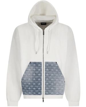 DSquared² Panelled Hoodie - White