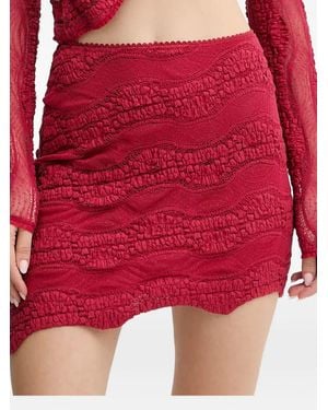 Charo Ruiz Salina Mini Skirt - Red