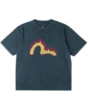 Evisu Bold Seagull T-Shirt - Blue