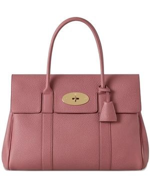 Mulberry Bayswater Leather Tote Bag - Pink