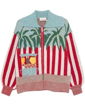 ALÉMAIS X Adam Lester Fruit Cart カーディガン - レッド