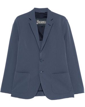 Herno Sakko Mit Fallendem Revers - Blau