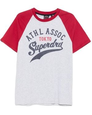 Superdry Raglan-Sleeve T-Shirt - Red