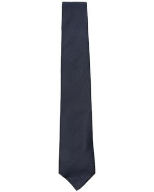 Canali Textured-Finish Tie - Blue