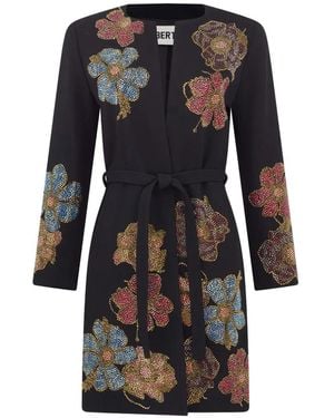 Libertine Abrigo Fleur D'Or Sin Cuello - Negro