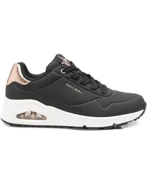 Skechers Perforated Metallic-Panel Trainers - White