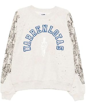 Warren Lotas Logo-Embroidered Sweatshirt - White