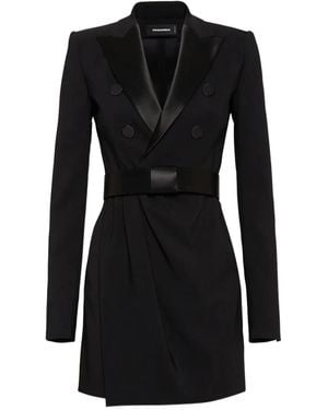 DSquared² Doppelreihiges Kleid - Schwarz