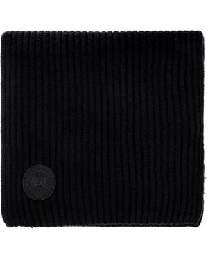 Canada Goose Ribbed Logo-Patch Scarf - Black