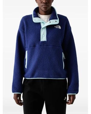 The North Face Cragmont 1/2 Snap Fleece Jacket - Blue