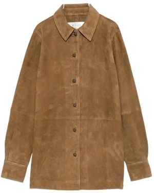 Rohe Mandarin-Fastening Coat - Natural