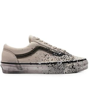 Vans Premium Old Skool Paint-Splatter Sneakers - White