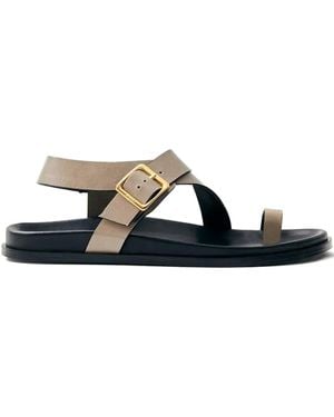 Alohas Leather Sandals - Blue