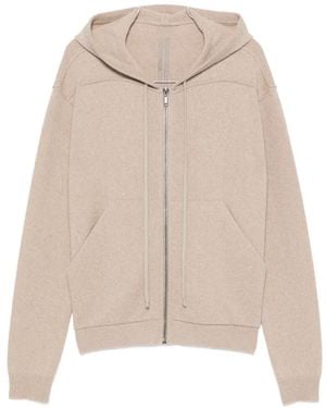 Rick Owens Zip-Up Hoodie - Natural