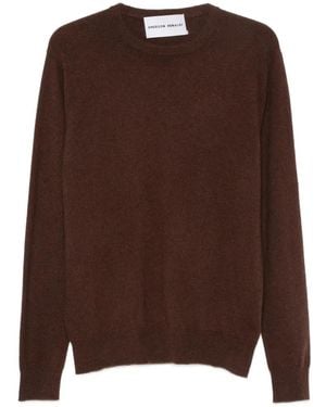 EMERSON RENALDI Jersey Con Cuello Redondo - Marrón