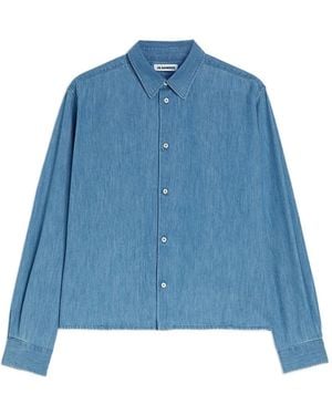 Jil Sander Chemise En Chambray - Blue
