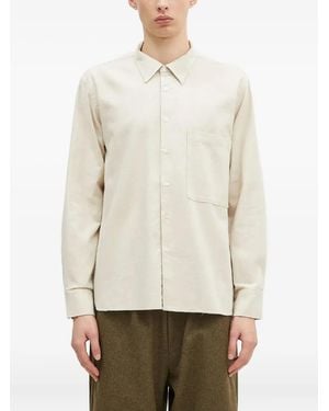 Universal Works Patch-pocket button-down shirt - Natur