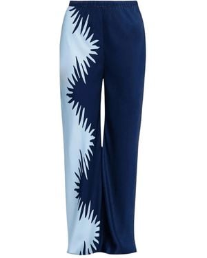 Significant Other Flossie Split-Pattern Pants - Blue