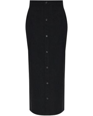 Issey Miyake Like torso like shirt buttoned skirt - Negro